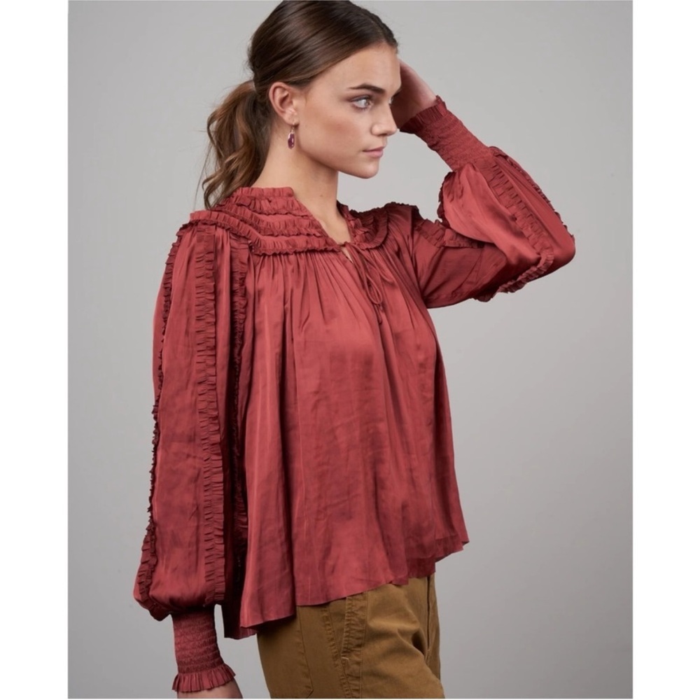 Ulla Johnson Mila Long Sleeve Blouse Size 6